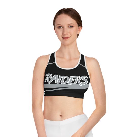 Raiders Vibrant Color Block Sports Bra for Active Lifestyle | Fitness Apparel, Workout Gear, Gym Top, Yoga Tank, Running Bra