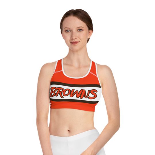 Discover Browns Vibrant Color Block Sports Bra for Active Lifestyle | Fitness Apparel, Workout Gear, Gym Top, Yoga Tank, Running Bra