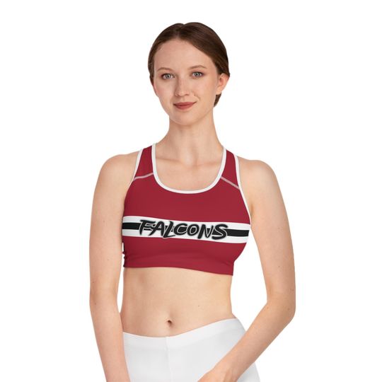 Falcons Vibrant Color Block Sports Bra for Active Lifestyle | Fitness Apparel, Workout Gear, Gym Top, Yoga Tank, Running Bra