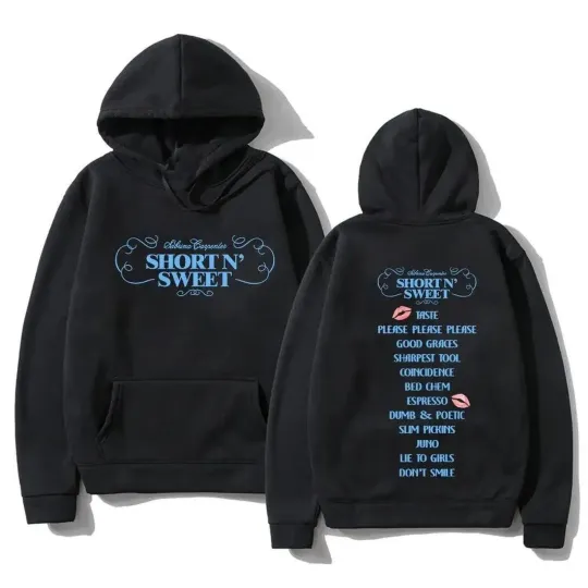 Discover Sabrina Carpenter Short 'N Sweet Tour 2024 Hoodie for Fans Double-Sided