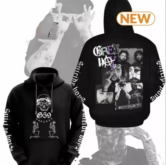 Discover Grey Day 2023 G59 Record Suicideboys Hoodie, Gift For Fan