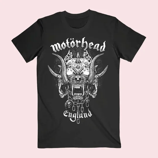 Motorhead England Logo Unisex Black T-Shir