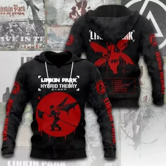 Discover Linkin Park Hybrid Theory Hoodie 3D For Fan All Over Print T-Shirt, Gift For Fan