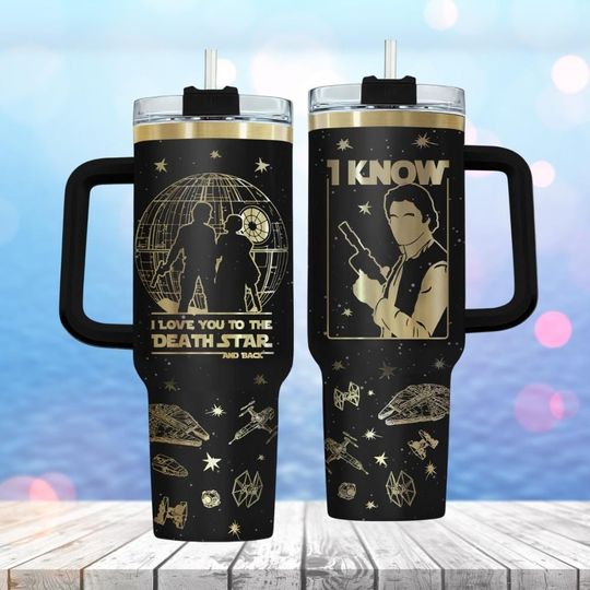 Discover Star Wars Couple Tumbler 40oz, Star Wars Movie Water Tumbler, Disney Valentine Tumbler Cup, Matching Couple Tumbler