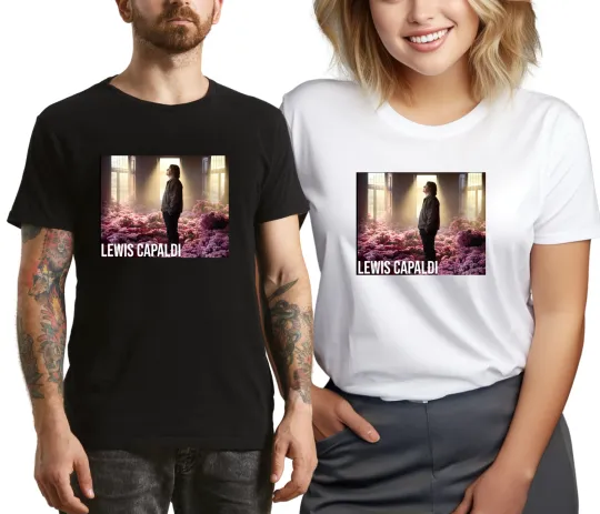 Discover Lewis Capaldi World Tour 2025 T-Shirt Unisex Music Band Concert Tee