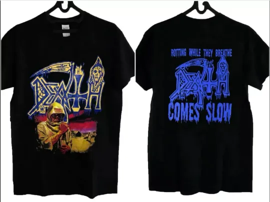Death Leprosy Double Sided T-Shirt Metal Hard Rock Black Size New Band for Concert