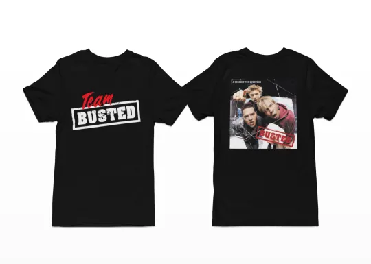 Discover Team Busted Tour 2025 T-Shirt Band Front & Back Concert Gift