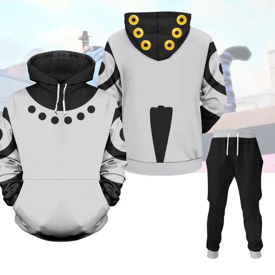 Derpy Tiger Costume Hoodie Jogger, Sussy Demon Hunters Costume Hoodie, Derpy the Tiger And Bird Demon Hunter Tiger 3D Hoodie