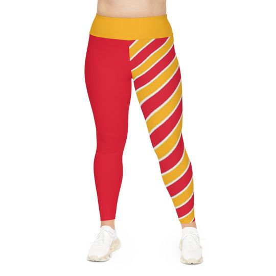 Kansas City Football Leggings, Plus Size Workout Pants, Women's Sports Tights, Football Fan Apparel, Team Leggings, Plus Size Leggings