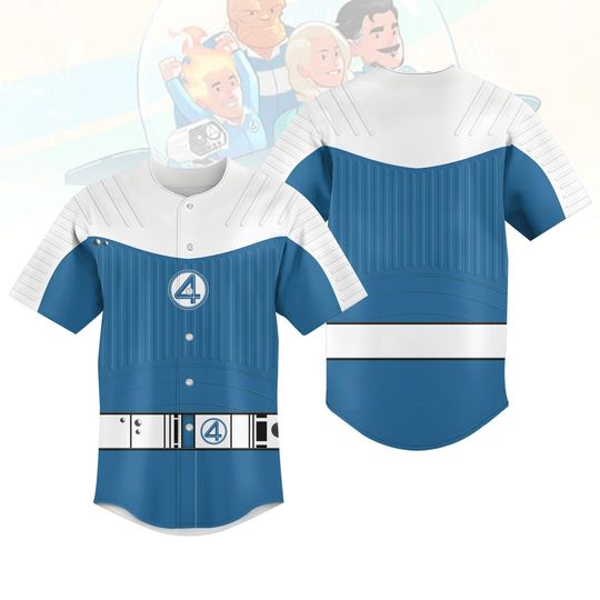 Ben Grimm Costume Baseball Jersey, The Thing Shirt, Fantastic Four Cosplay Jersey