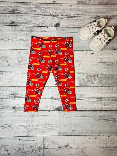 Kansas City Chiefs Football Fan Leggings Gender Neutral