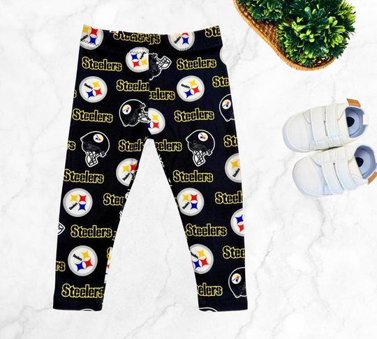 Pittsburgh Steeler Spandex Football Fan Leggings Gender Neutral