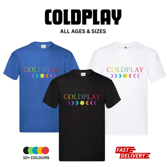 Discover Coldplay Music of the Spheres T-Shirt 2025 World Tour Unisex Top