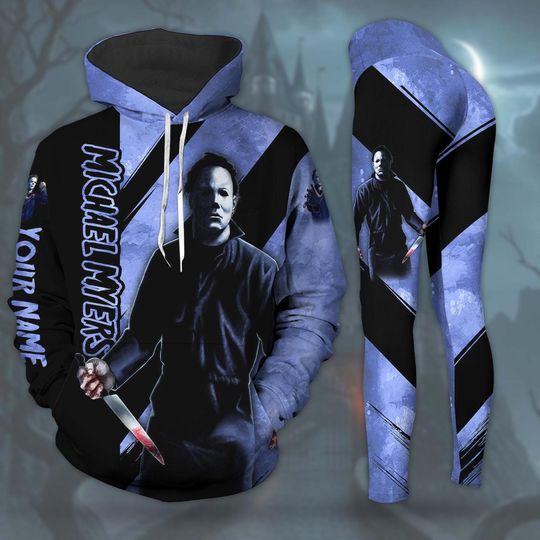 Discover Michael Myers Hoodie Leggings, Personalized Michael Myers Shirt, Myers Hoodie, Women Leggings, Horror Movie Hoodie, Halloween Hoodie