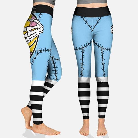 Halloween Sally Legging, Sally Yoga Pants, Disneyland Sally Costume Workout Pants, Disney Spooky Sports Leggings, Halloween Gift For Women