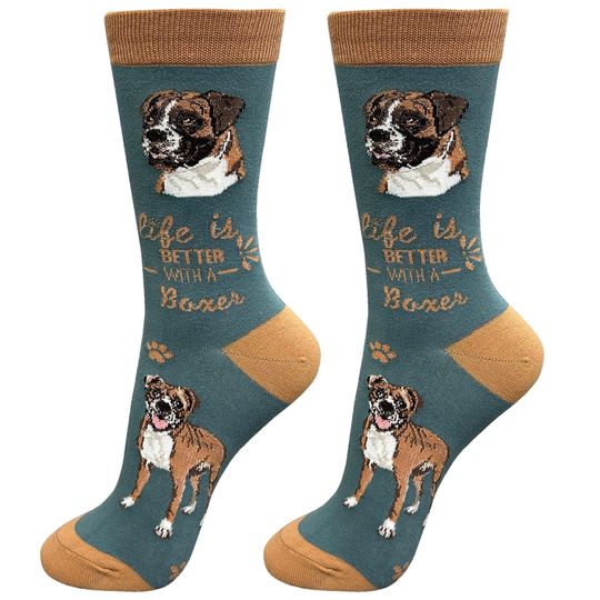 Discover Boxer Dog Life is Better Socks, Gift Ideas for Pet Lovers