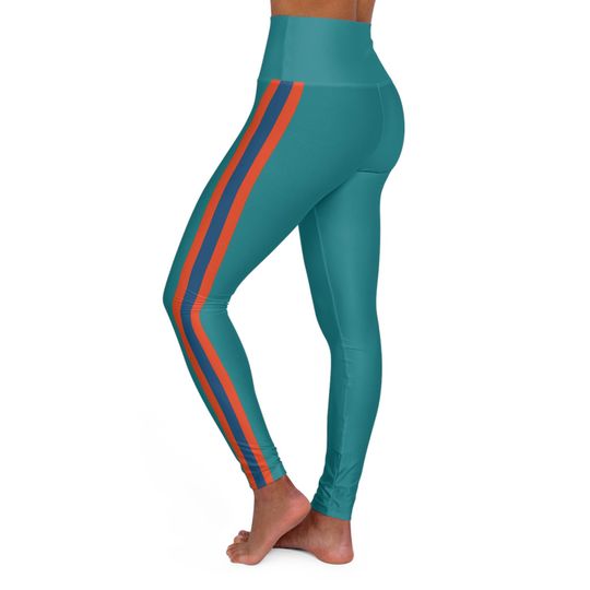 Dolphins High Waisted Yoga Leggings, Gift for Women Fan