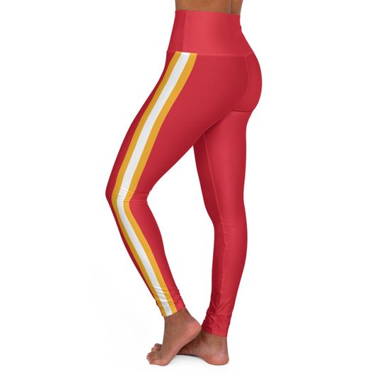 Chiefs High Waisted Yoga Leggings, Gift for Women Fan