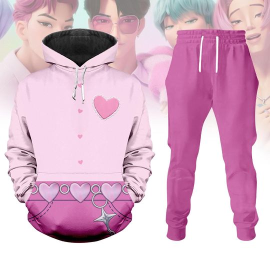 Kpop Demon Hunters Romance Saja Hoodie/Joggers, Romance Saja Cosplay Costume, Saja Boys Shirt, Huntrix Shirt,Halloween Gift For Him Her