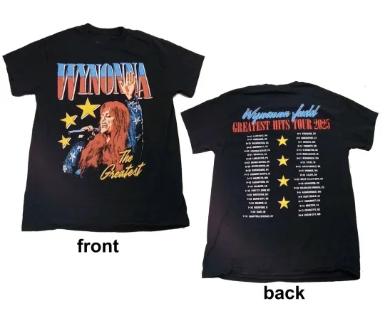 Wynonna Judd 2025 Greatest Hits Tour T-Shirt