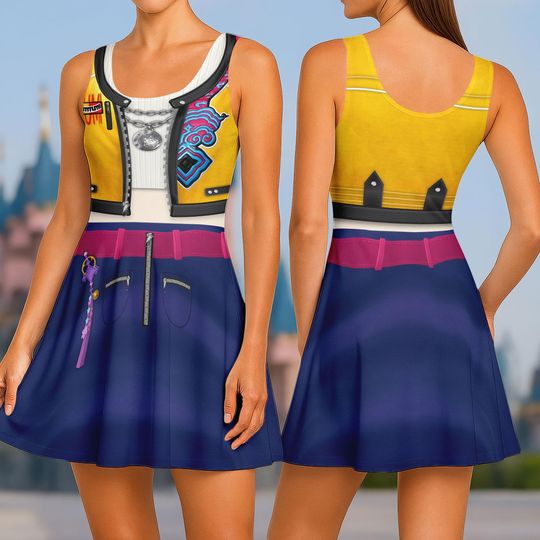 Rumi Kpop Demon Hunters Skater Dress, Huntrix Demon Hunters Women Dress, Rumi Cosplay Costume, Saja Girl Dress, Halloween Gift For Her
