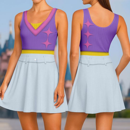 Mystery Saja Boys Costume Skater Dress, Mystery Saja Women Dress, Mystery Cosplay Shirt, Kpop Demon Hunters Dress, Gift For Her Fans