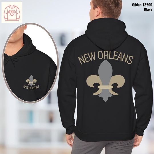 Discover Personalized New Orleans Hoodie - Custom Text, Saint Team Spirit Mom Football Shirt