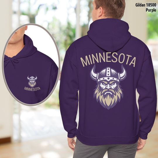 Discover Personalized Minnesota Hoodie - Custom Text, Vikes Team Spirit Mom Football Shirt