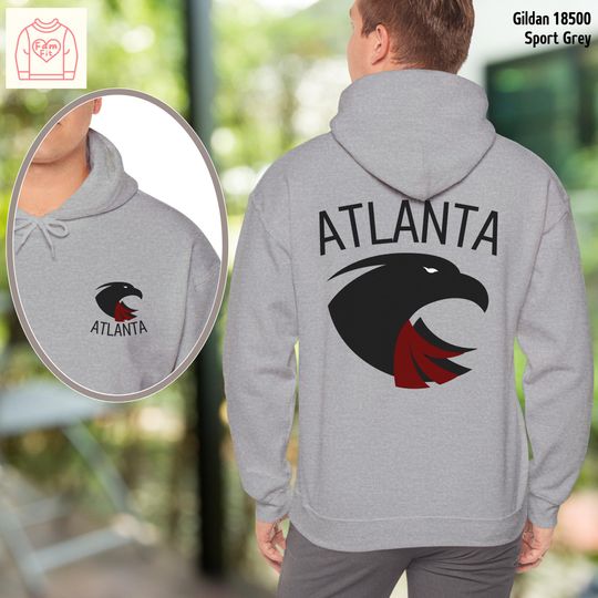 Personalized Atlanta Hoodie - Custom Text, Falcon Team Spirit Mom Football Shirt