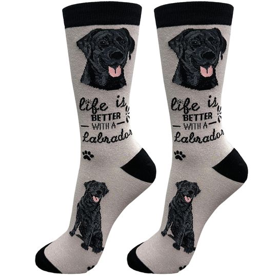 Labrador Dog Life is Better Socks, Gift Ideas for Pet Lovers