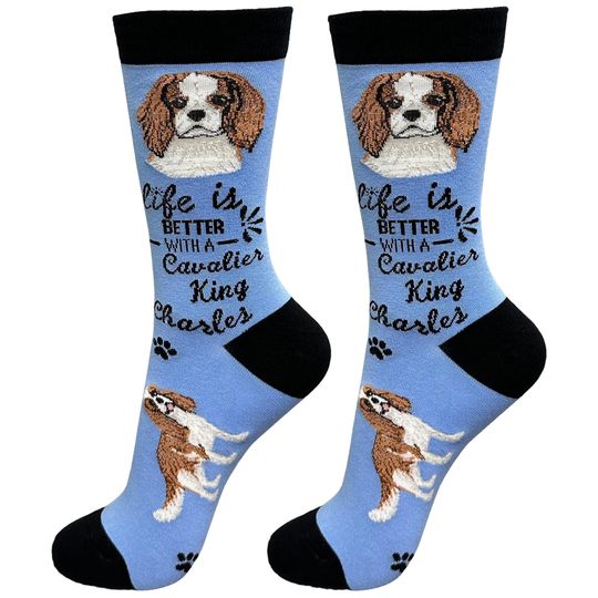 Discover Cavalier King Charles Dog Life is Better Socks, Gift Ideas for Pet Lovers