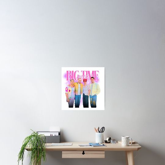 Discover Big time rush roze met bliksem Poster