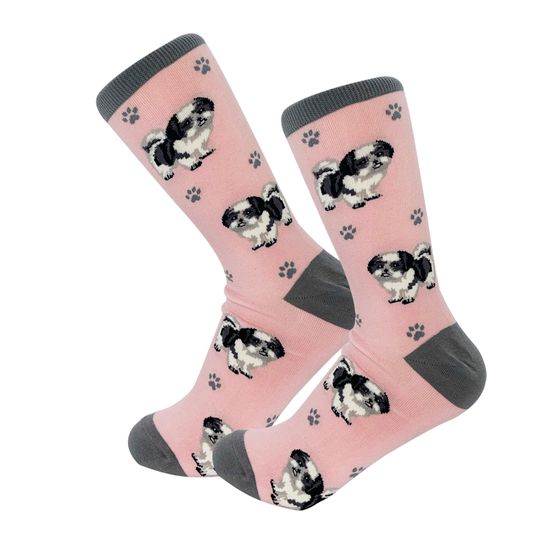 Discover Shih Tzu Black and white Full Body Socks  Premium Quality  Comfy Socks, Perfect Novelty Gift Ideas for Pet Lovers