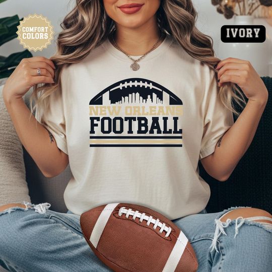 New Orleans Saints Football T-Shirt, Trendy City Skyline Fan Shirt, Who Dat Vintage Retro Tee, Game Day Tailgate TShirt
