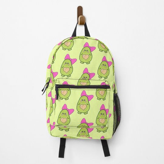 Copy of My cute avocado on green background Backpack