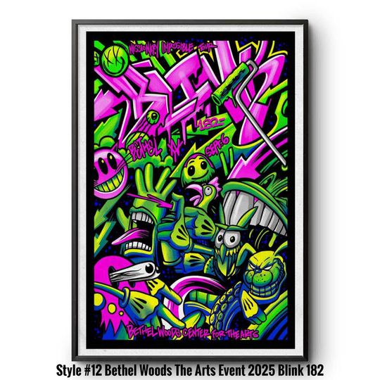 B182 All Gig Posters - B182 9-3-2025 Raleigh NC Poster