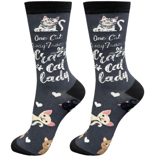 Discover I love my Cat Life is Better Socks, Gift Ideas for Pet Lovers