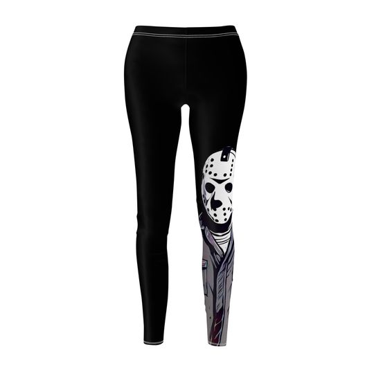 Discover Halloween Leggings, Horror Legging for Women, Jason Voorhees, Scary Leggings, Horror Movie Leggings, Gift for Her, Gift for Halloween
