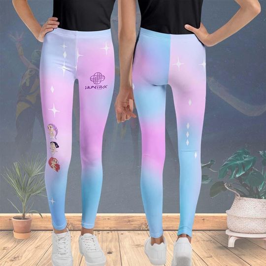 Discover Kpop Demon Hunters Yoga Legging, Kpop Merch for Fan, Rumi Cosplay Gym Legging, Zoey Demon Hunters Pants, Huntrix Band Legging For Women