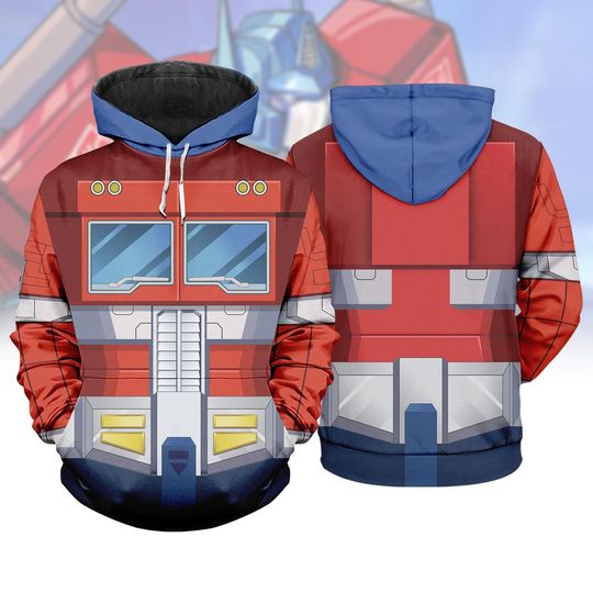 Optimus Prime Cosplay 3D Hoodies, Transformers Costume Top, Halloween Unisex Tshirt, Robots Movie Sweatshirt For Him, Autobot Fan Gift