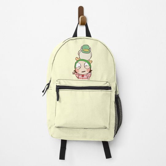 Discover I draw happy sarah and duck on her head / sarah and duck  Backpack