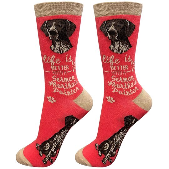 Discover German Shorthaired Pointer Dog Life is Better Socks, Gift Ideas for Pet Lover