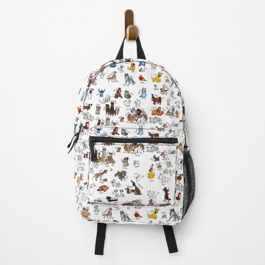 Cartoon dogs with names  Backpack