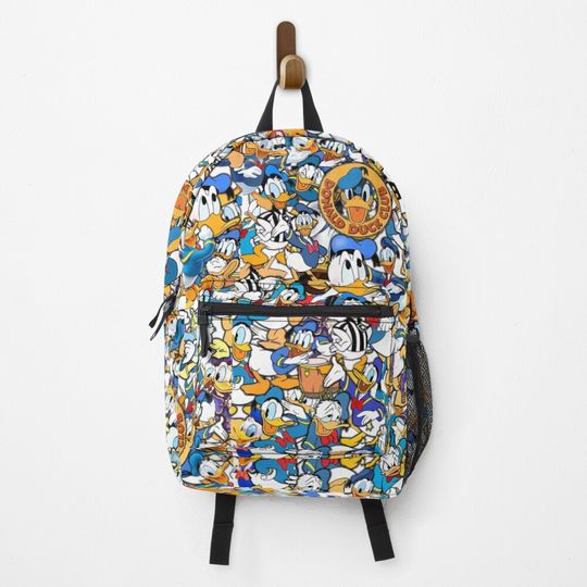 Donald Duck Kids Classic Funny Cartoon Ultimate Super Fine HD Collage Backpack