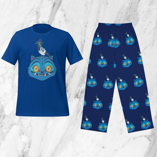 K-POP Demon Hunters Pajama Set with Derpy Tiger and Bird – Adults & Kids