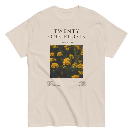 Discover Pilotss band Trench Album Art T-Shirt: Unisex Music Tee