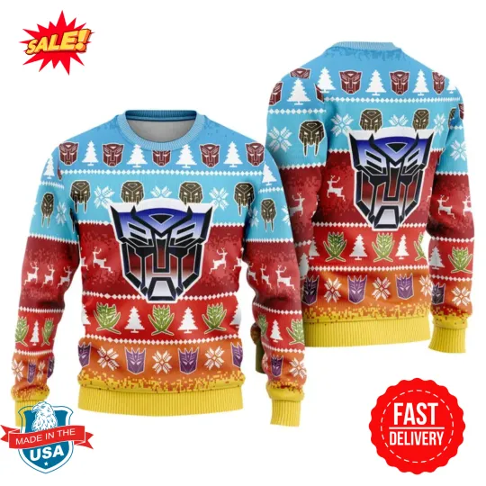 Transformers Ugly Christmas Sweater