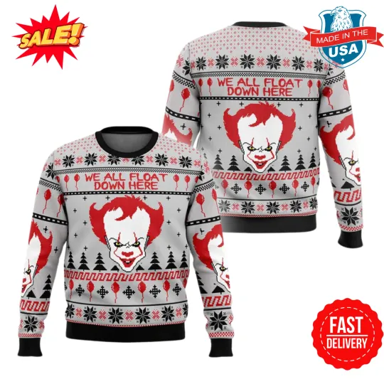 Pennywise IT Ugly Christmas Sweater