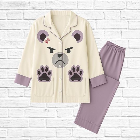 Discover Mira Cosplay Pajamas Set, Kpop Demon Hunters Costume Pajamas, Demon Hunter Mira Halloween Cosplay Shirt, Halloween Gifts For Her