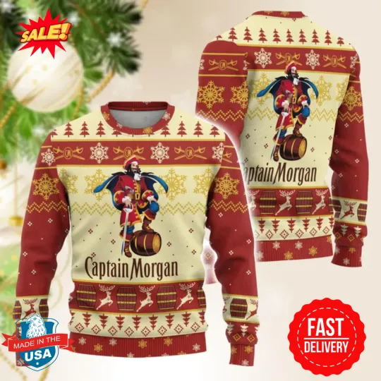 Discover The Standing Captain Christmas Ugly Sweater